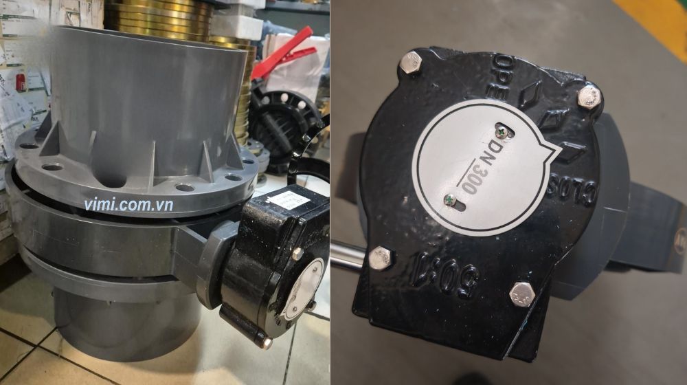 Van bướm nhựa tay quay PVC 315 van bướm nhựa pvc 315 của hãng nào tốt