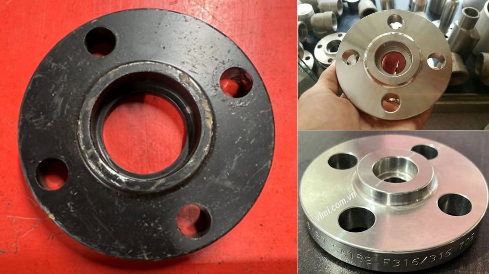 vật liệu phổ biến của mặt bích hàn bọc