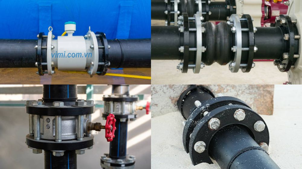 vị trí lắp đặt mặt bích hdpe