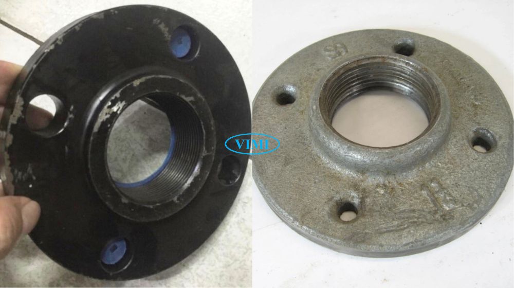 bích thép rỗng nối ren