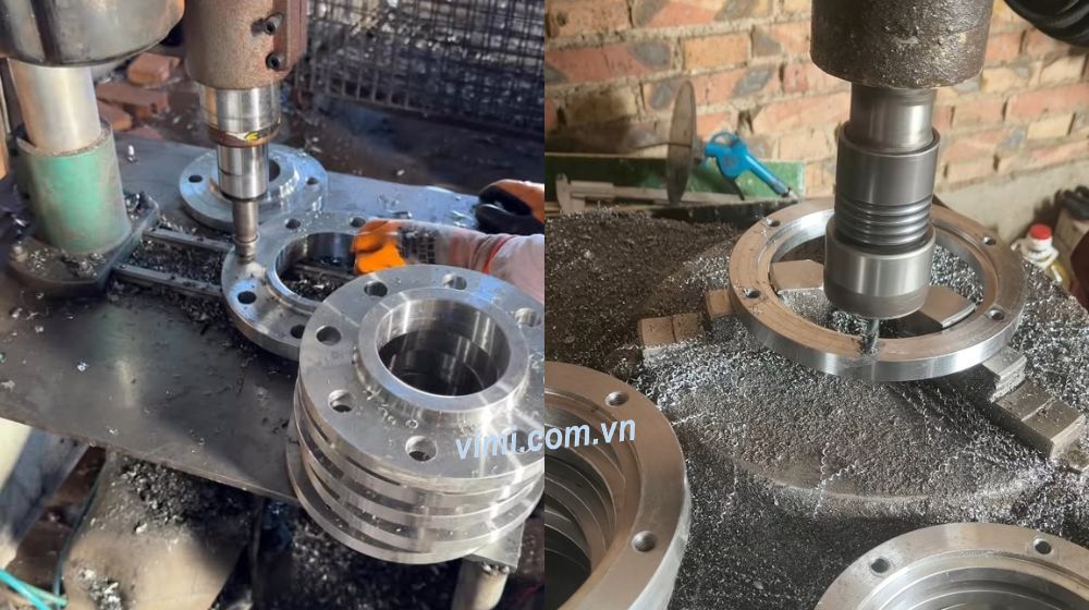 gia công mặt bích din