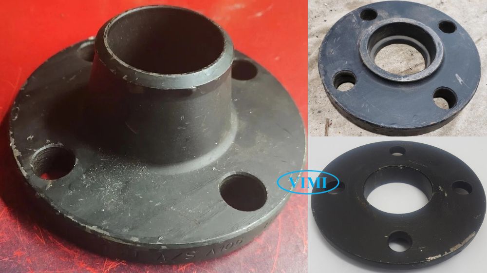 kết nối bích thép rỗng dn65 với ống