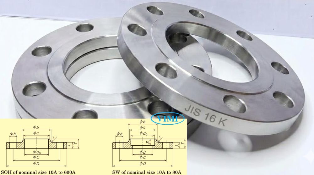 bích inox jis 16k