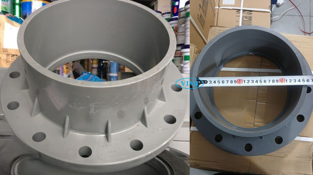 Mặt bích nhựa 250 mặt bích nhựa 250 có thể lắp ống dn250 không