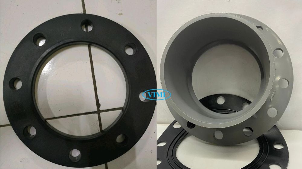 mặt bích nhựa phi 200 làm bằng vật liệu gì