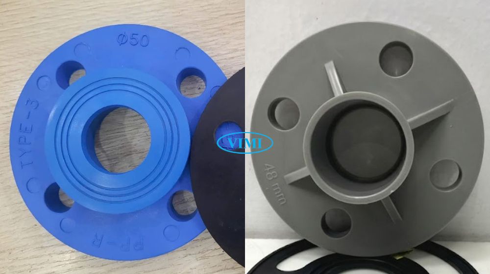 Mặt bích nhựa phi 48 mặt bích nhựa phi 48 đúc bằng vật liệu gì