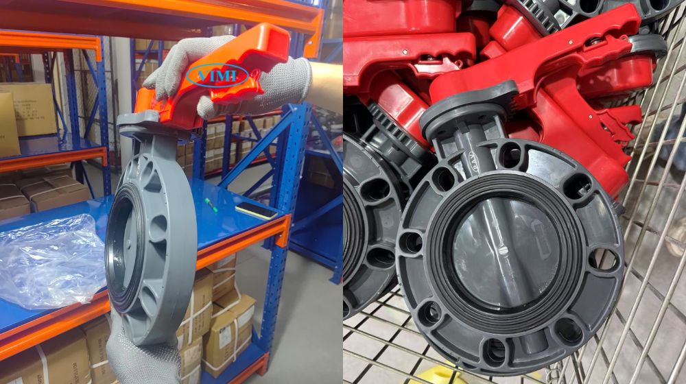 Van bướm nhựa PVC DN125 mua van bướm nhựa pvc dn125