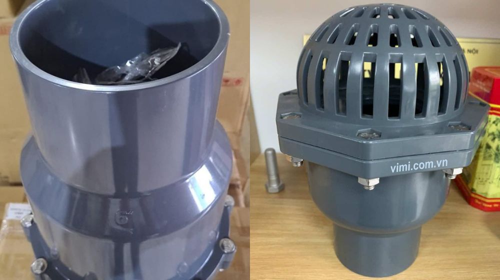 Rọ bơm PVC dán keo 160 nhãn hiệu của rọ bơm pvc dán keo 160