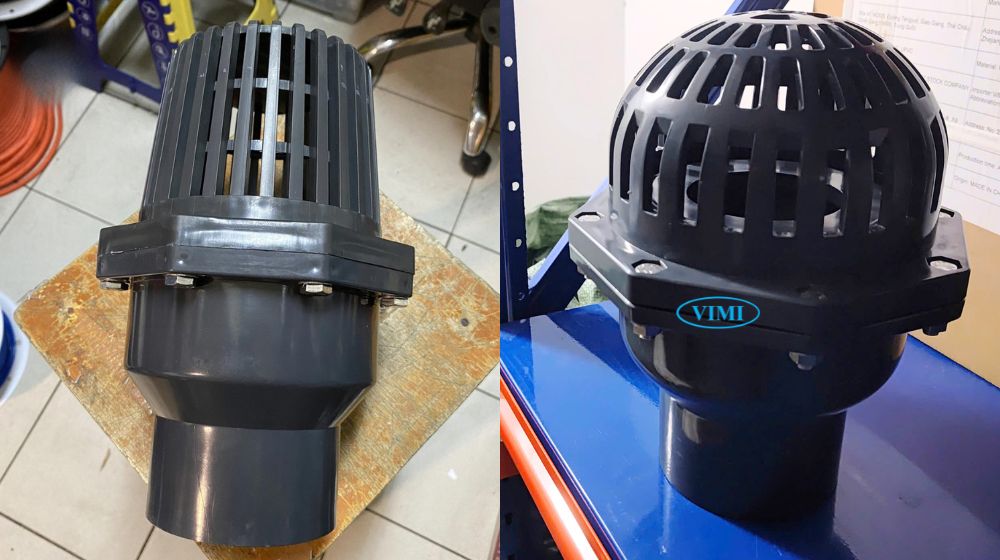 Rọ bơm PVC dán keo 90 nhãn hiệu và xuất xứ của rọ bơm pvc dán keo 90