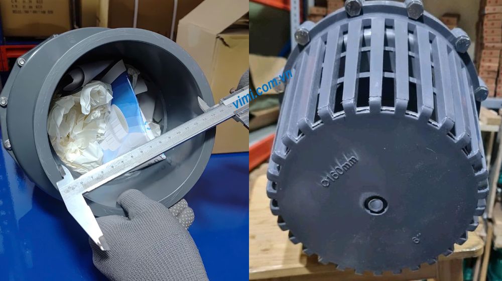 Rọ bơm PVC dán keo 160 rọ bơm pvc dán keo 160 lắp ống dn150