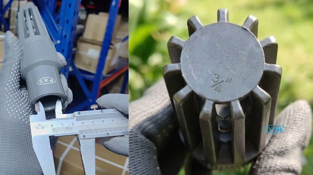 Rọ bơm PVC dán keo 27 rọ bơm pvc dán keo 27 lắp ống cỡ bao nhiêu