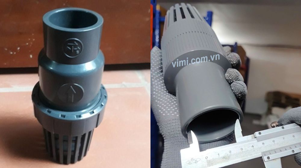Rọ bơm PVC dán keo 48 rọ bơm pvc dán keo 48 lắp ống cỡ nào