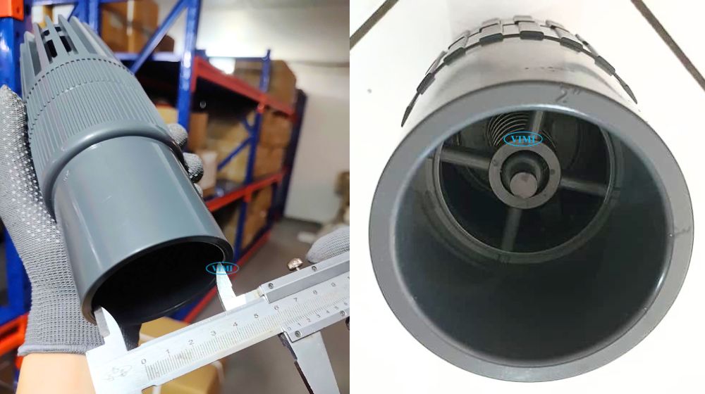rọ bơm pvc dán keo 60 lắp ống cỡ bao nhiêu