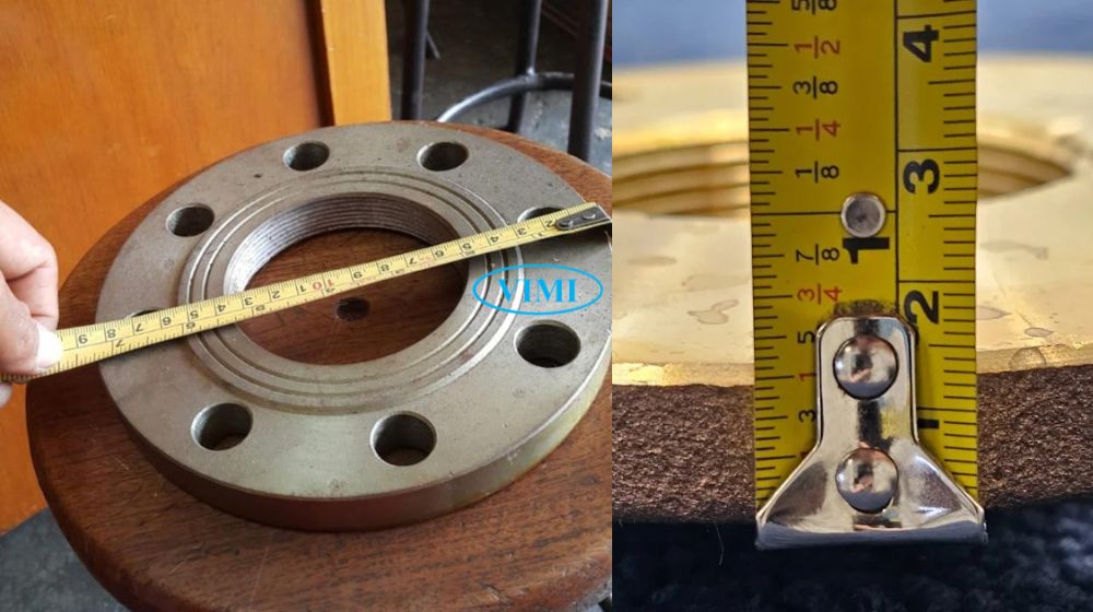 threaded flange dimensions