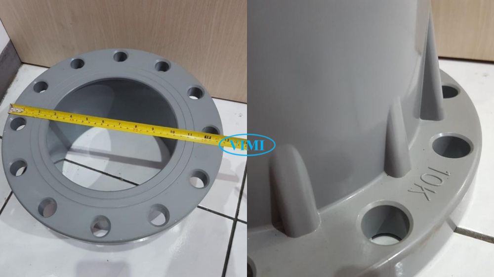 Mặt bích nhựa 225 tiêu chuẩn của mặt bích nhựa 225