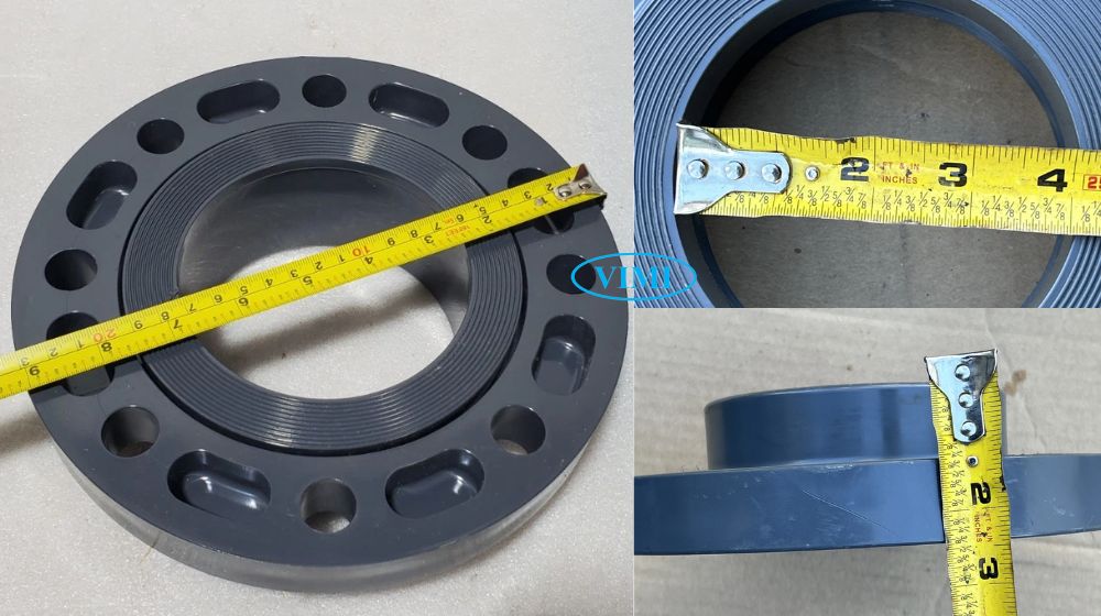 Mặt bích nhựa 114 tiêu chuẩn kết nối mặt bích nhựa 114
