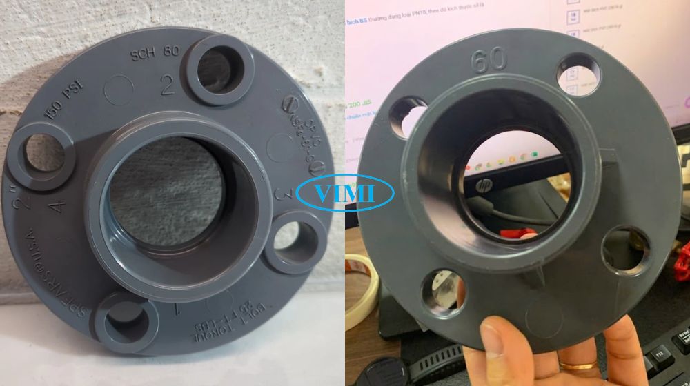 Mặt bích nhựa phi 60 tiêu chuẩn mặt bích nhựa phi 60