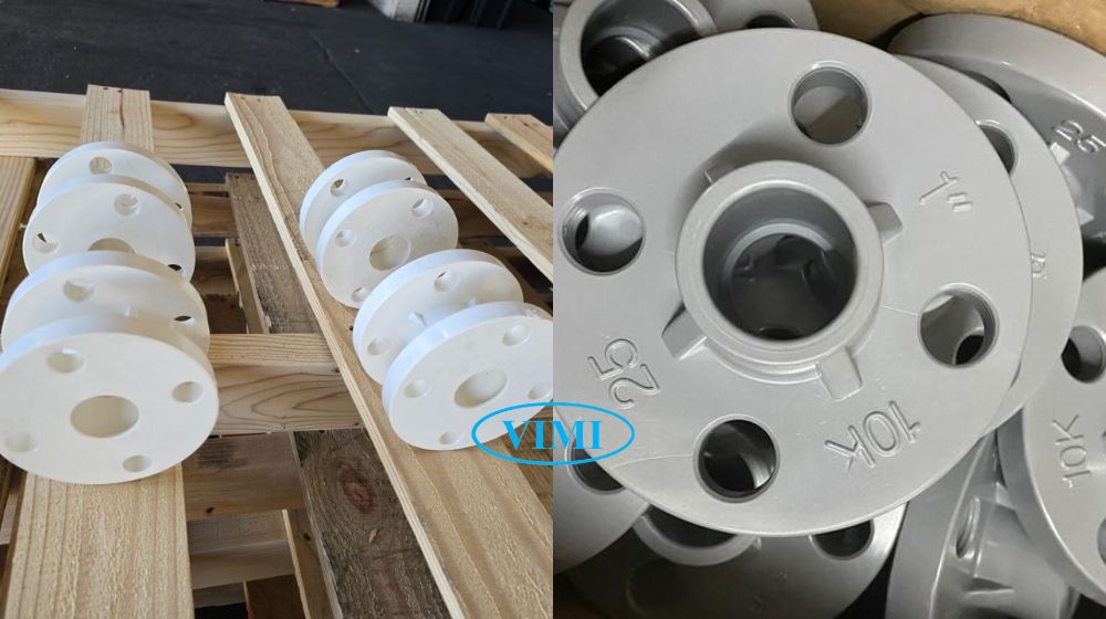 Mặt bích nhựa phi 34 tiêu chuẩn sản xuất mặt bích nhựa phi 34