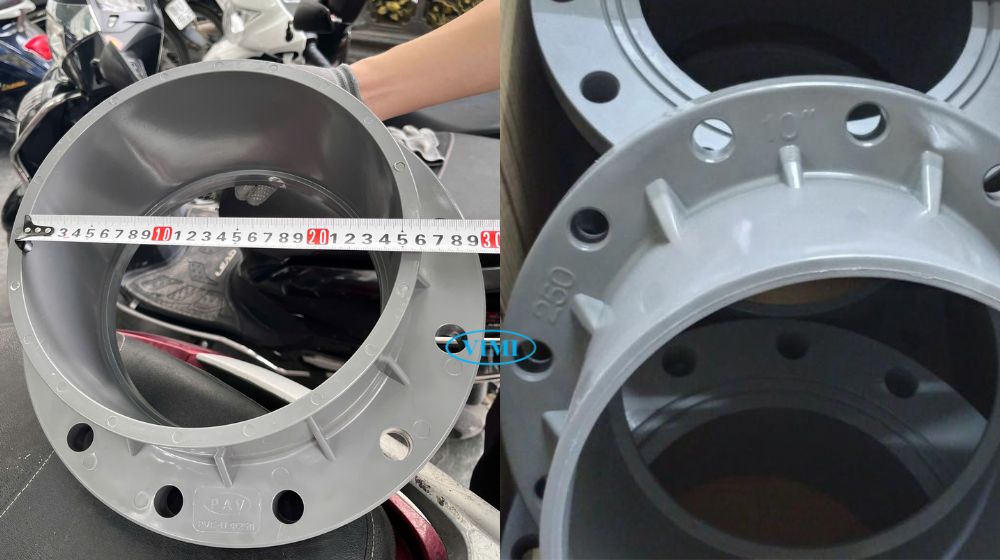 Mặt bích nhựa 250 tìm hiểu mặt bích nhựa 250