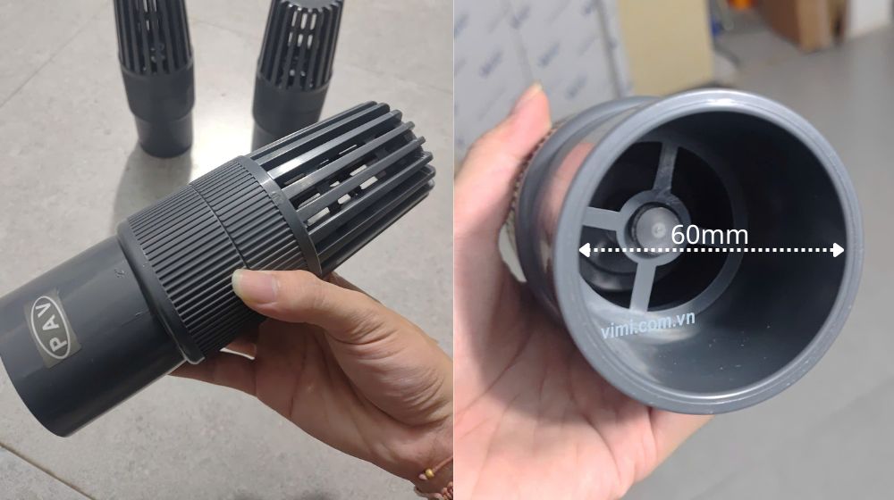 tìm hiểu rọ bơm pvc dán keo 60