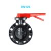Van bướm nhựa PVC DN125 van bướm nhựa pvc dn125