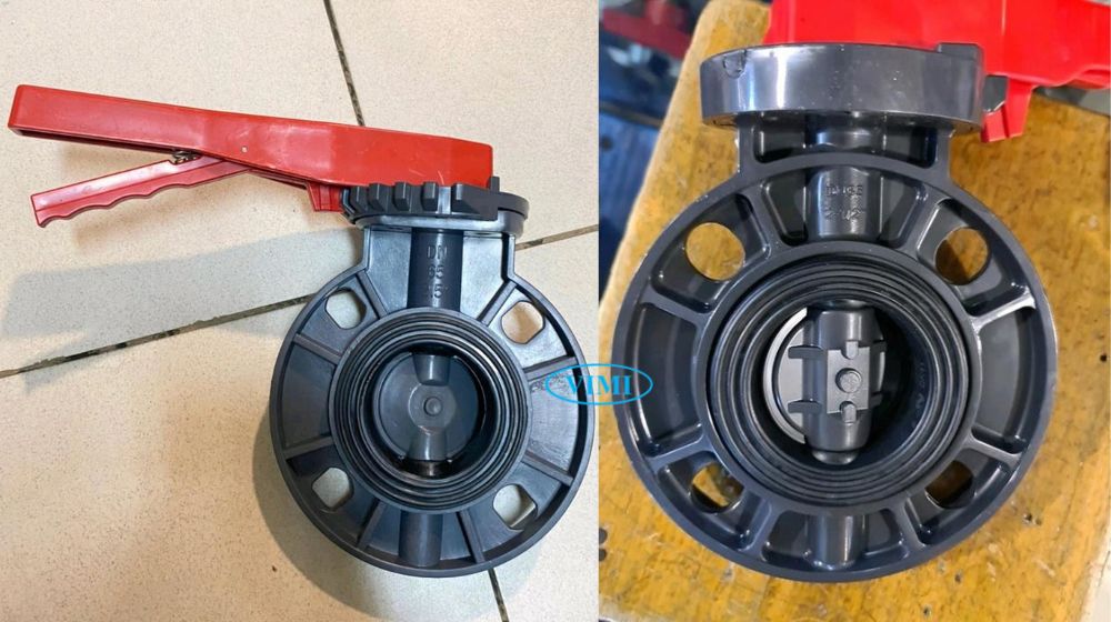 Van bướm nhựa PVC DN65 van bướm nhựa pvc dn65 là gì