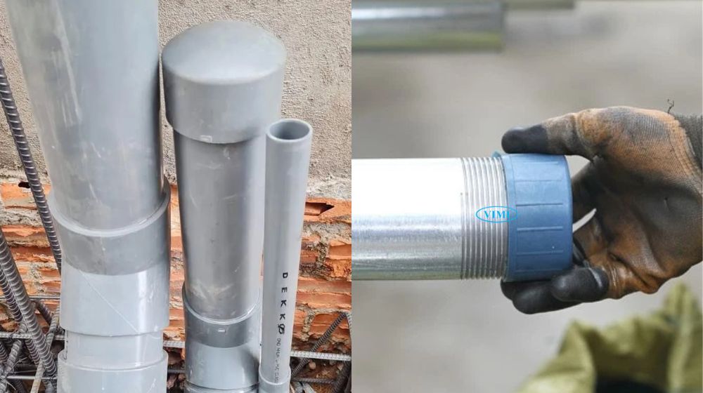 các phương pháp kết nối đầu bịt ống