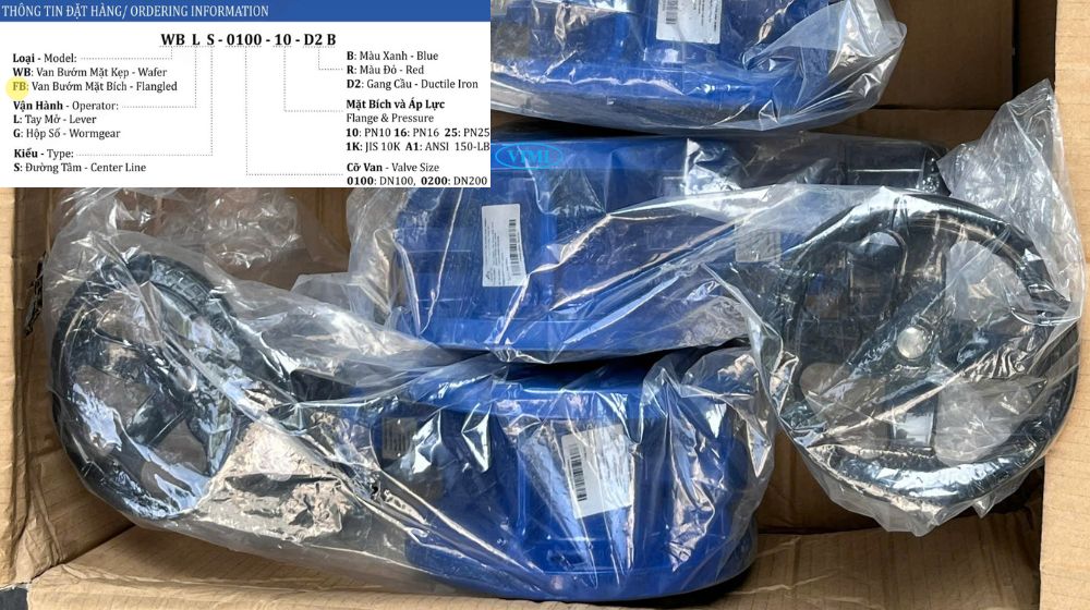 đặt hàng van bướm mặt bích shinyi