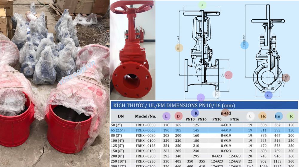 kích thước lắp đặt của frhx-0065