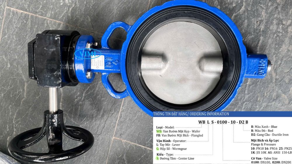 mã đặt hàng van bướm tay quay shinyi
