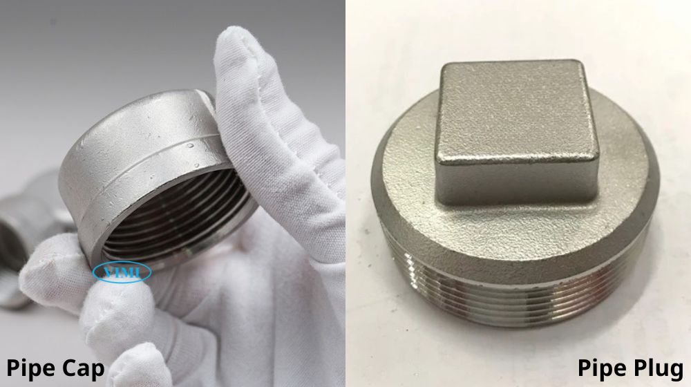 sự khác nhau giữa pipe cap và plug