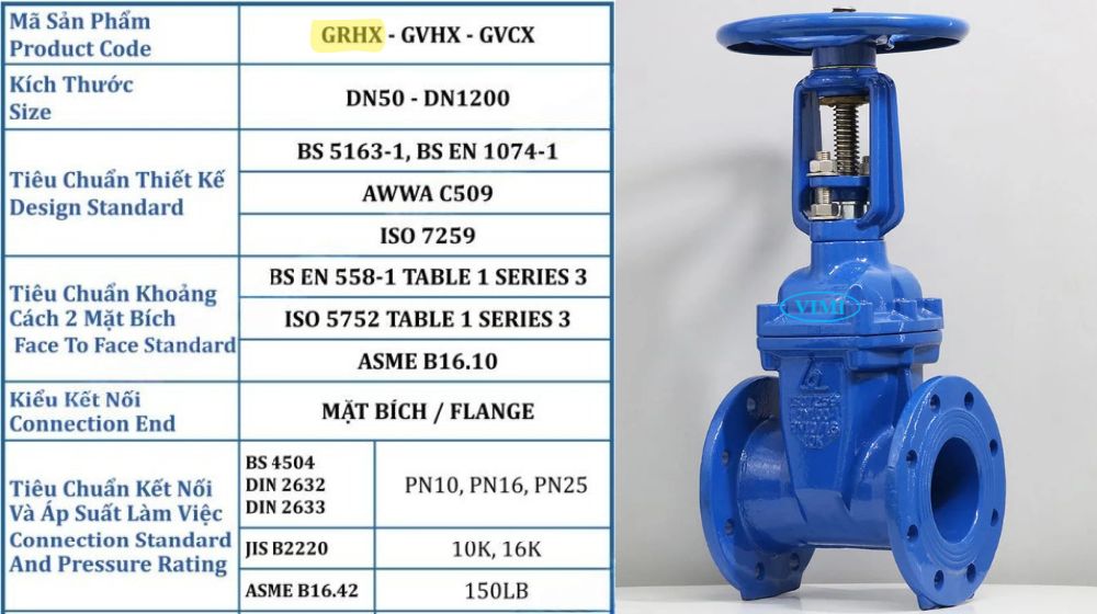 thông số kỹ thuật của van cổng ty nổi shinyi