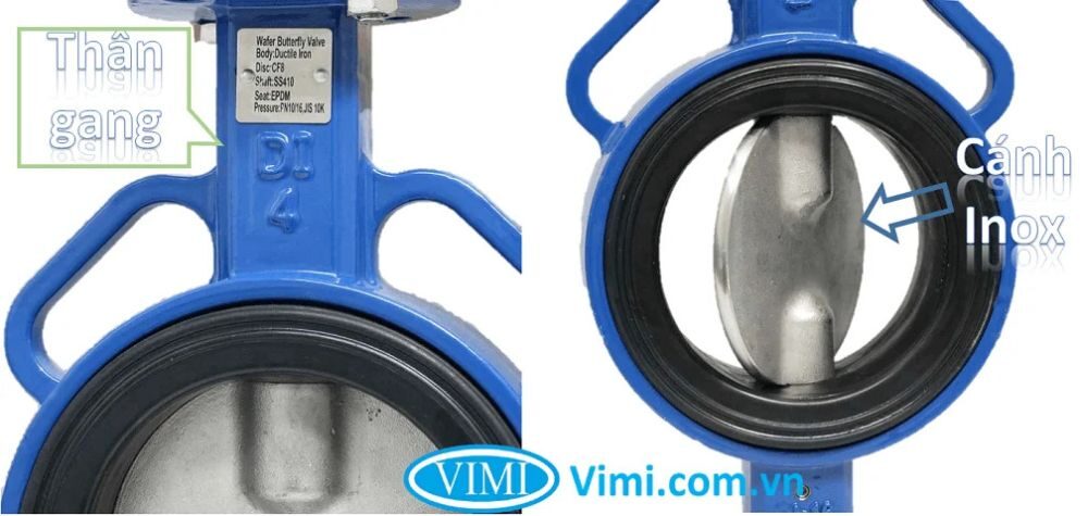 vật liệu van bướm tay gạt shinyi